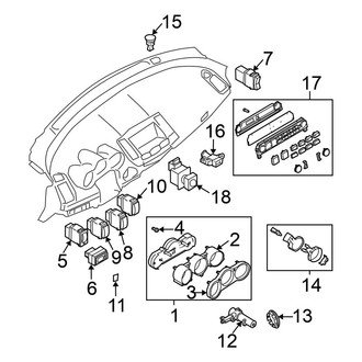 Nissan OE - Instrument Panel - Cluster & Switches