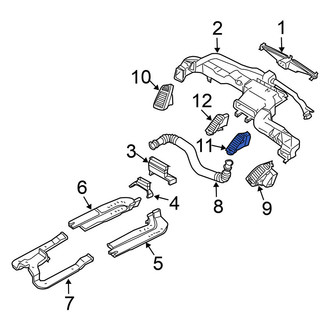 Nissan OE - Center Right Dashboard Air Vent
