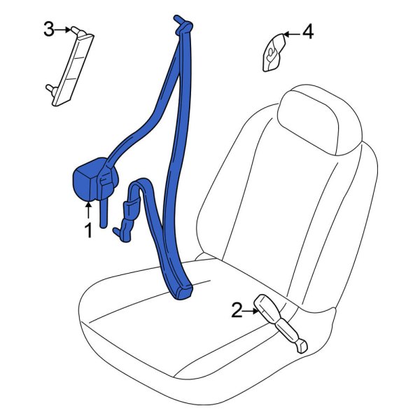 Seat Belt Lap and Shoulder Belt