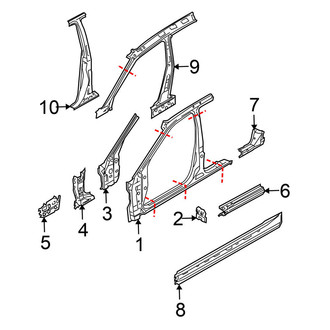 Nissan OE - Pillars, Rocker & Floor - Center Pillar