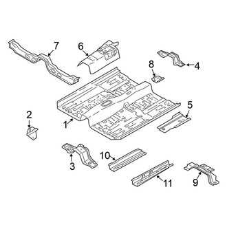 Nissan OE - Pillars, Rocker & Floor - Floor & Rails