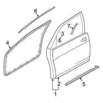 Nissan OE - Front Door - Door & Components