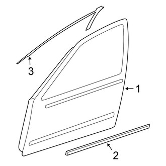 Nissan OE - Front Door - Exterior Trim