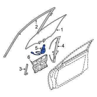 Nissan OE - Front Left Window Motor