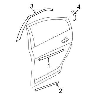 Nissan OE - Rear Door - Exterior Trim