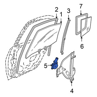 Nissan OE - Front Left Window Motor