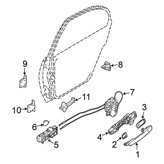 Nissan OE - Rear Door - Lock & Hardware