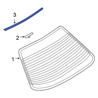Nissan OE - Rear Back Glass Reveal Molding