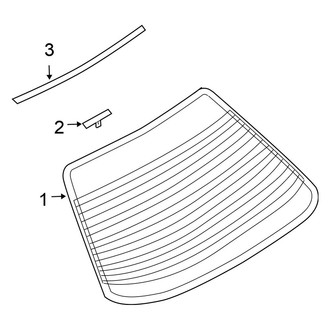 Nissan OE - Back Glass - Glass