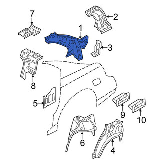 Nissan OE - Rear Left Body C-Pillar
