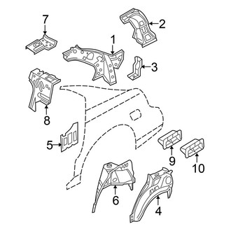 Nissan OE - Quarter Panel - Inner Structure