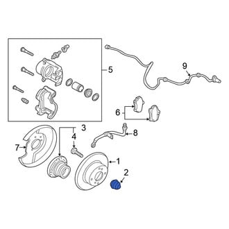 Nissan OE - Rear Left Wheel Bearing Dust Cap