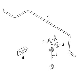 Nissan OE - Rear Suspension - Stabilizer Bar & Components (SE / SL)