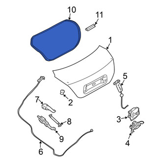 Nissan OE - Rear Deck Lid Seal