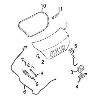 Nissan OE - Trunk Lid - Lid & Components