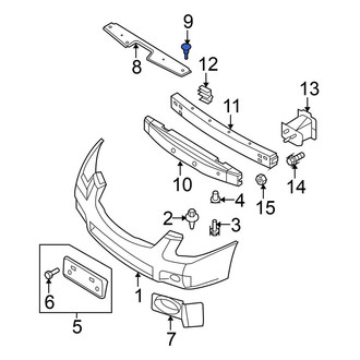 Nissan OE - Radiator Support Access Cover Clip