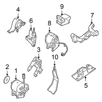 Nissan OE - Engine / Transaxle - Engine & Transmission Mounting (Continously Variable Transmission)