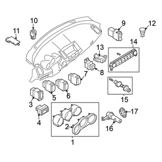Nissan OE - Instrument Panel - Cluster & Switches