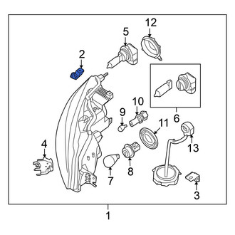 Nissan OE - Outer Headlight Bracket