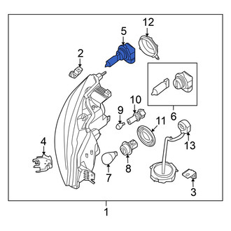 Nissan OE - Front Headlight Bulb