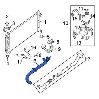 Nissan OE - Upper Radiator Coolant Hose