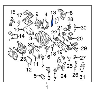 Nissan OE - Cabin Air Filter Cover