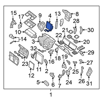 Nissan OE - HVAC Heater Core