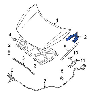Nissan OE - Front Left Hood Hinge