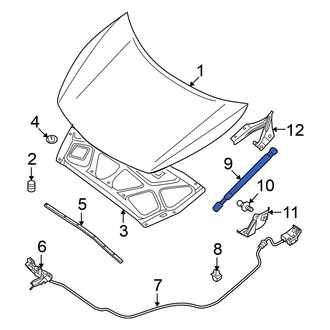 Nissan OE - Left Hood Lift Support