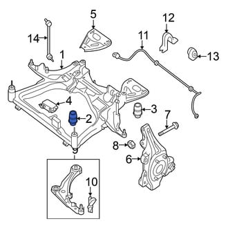 Nissan OE - Front Engine Cradle Insulator