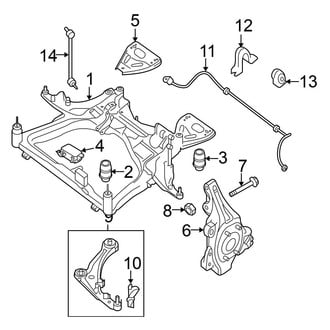 Nissan OE - Front Suspension - Stabilizer Bar & Components
