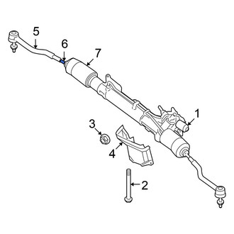 Nissan OE - Inner Steering Tie Rod End