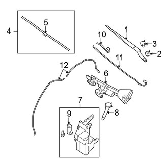 Nissan OE - Windshield - Wiper & Washer Components