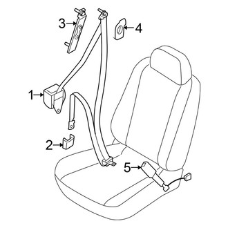 Nissan OE - Restraint Systems - Front Seat Belts