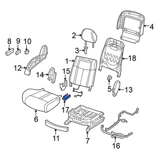 Nissan OE - Front Left Rearward Seat Track Cover