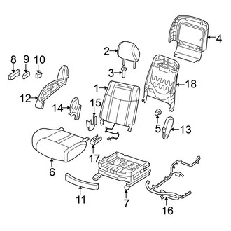 Nissan OE - Seats & Tracks - Passenger Seat Components (SV)