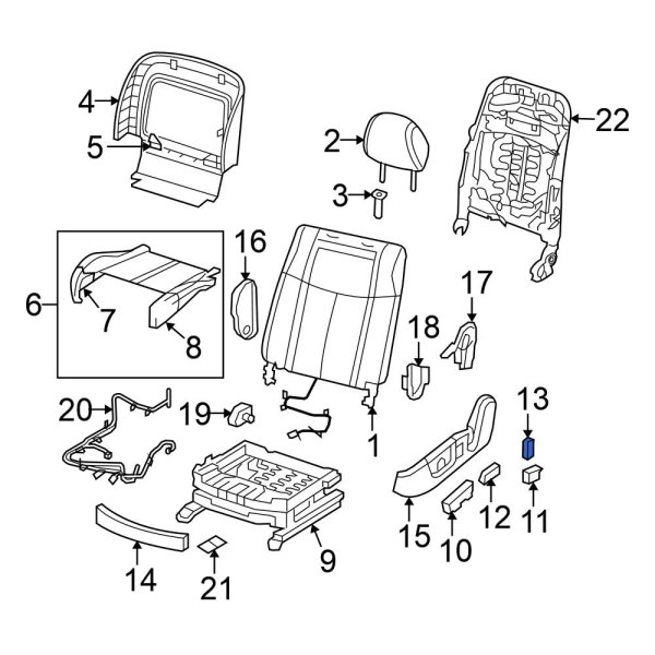 Power Seat Switch Knob