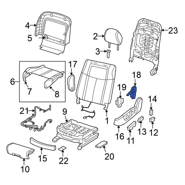 Seat Back Recliner Adjustment Mechanism Cover