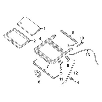 Nissan OE - Roof - Sunroof (W/O Dual Panel Sunroof)