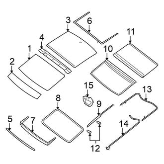 Nissan OE - Roof - Sunroof (With Dual Panel Sunroof)