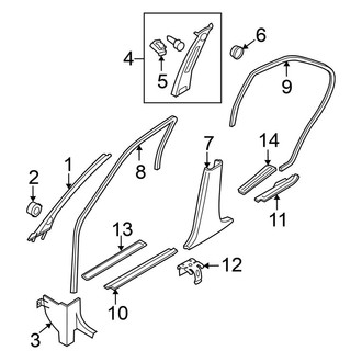 Nissan OE - Pillars, Rocker & Floor - Interior Trim
