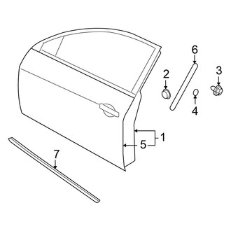 Nissan OE - Front Door - Door & Components