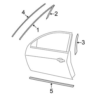Nissan OE - Front Door - Exterior Trim