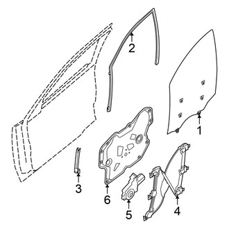 Nissan OE - Front Door - Glass & Hardware