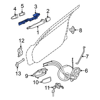 Nissan OE - Rear Left Exterior Door Handle Base