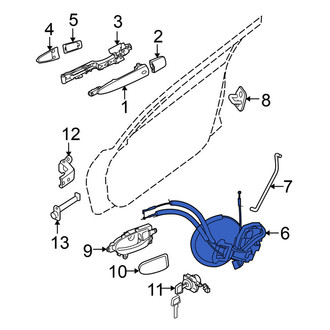 Nissan OE - Front Left Door Latch Assembly