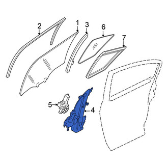 Nissan OE - Rear Right Window Regulator