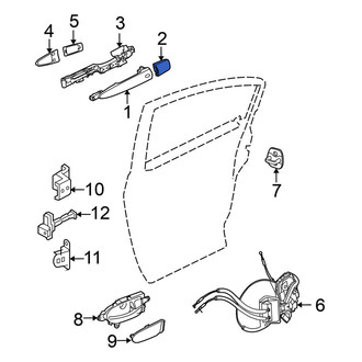 Nissan OE - Rear Outer Exterior Door Handle Cover