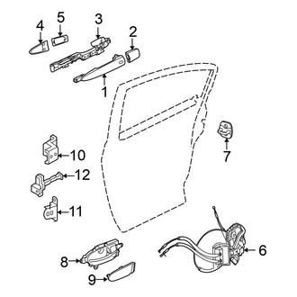 Nissan OE - Rear Door - Lock & Hardware