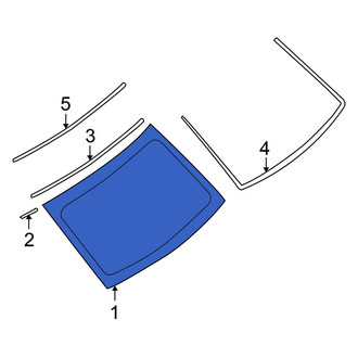 Nissan OE - Rear Back Glass